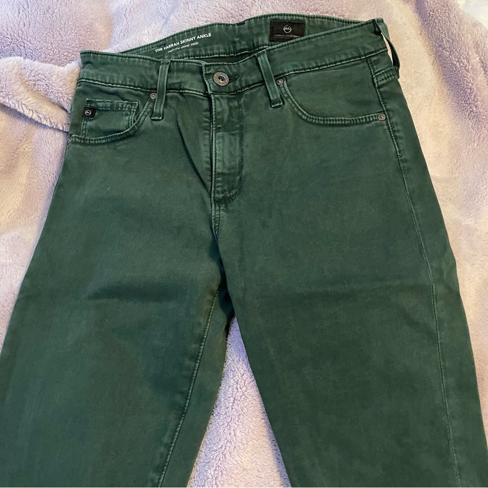 Adriano Goldschmied Green Skinny Ankle Jeans